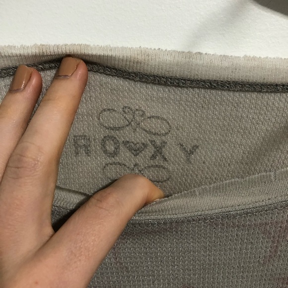 Distressed Roxy Long Sleeve Tee - Picture 6 of 11